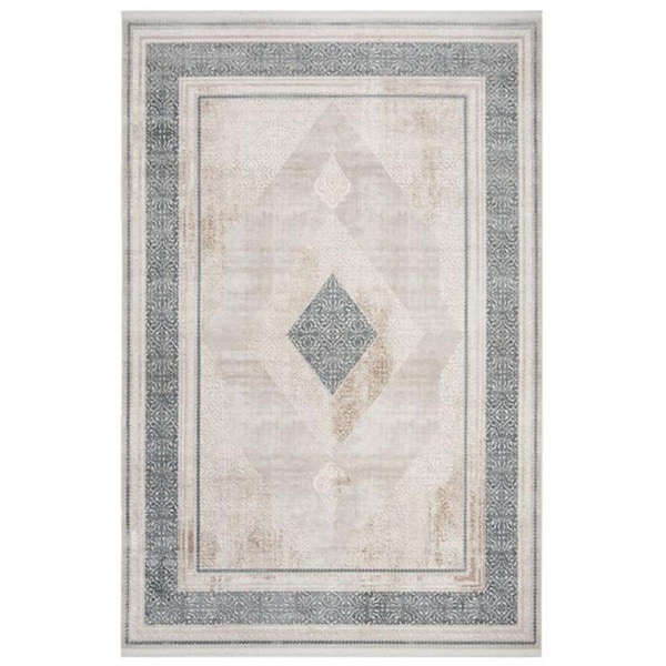 Safavieh 4 x 6 ft. Contemporary Eclipse 100 Power Loomed Area RugBeige ECL183B-4 - main